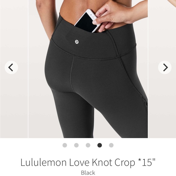 Lululemon Love Knot Crop 15” size 4 - Picture 7 of 7